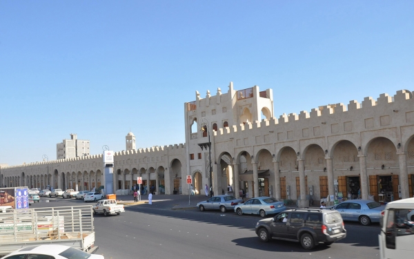 胡富夫市 Al-Qaisariya 市场外景。(沙特通讯社)