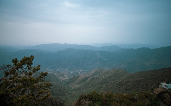 沙特王国西南部阿西尔省 As-Sudah 山。(沙特百科)