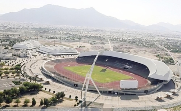 Image aérienne du stade Roi-Abdulaziz (Fondation du Roi Abdelaziz pour la Recherche et les Archives)