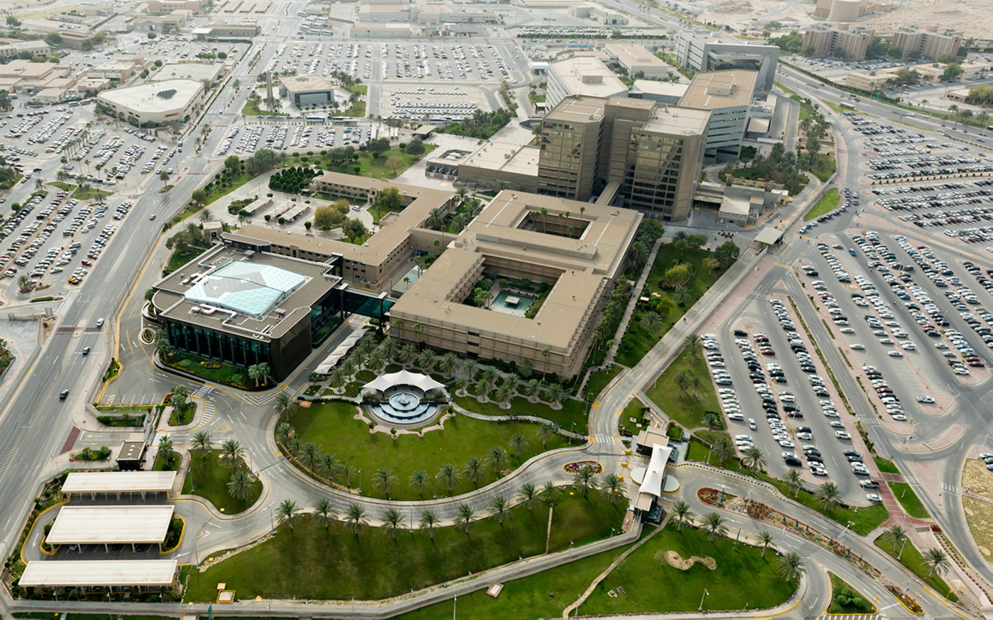 Saudi Aramco headquarters in Dhahran, SPA. King Abdulaziz Foundation for Research and Archives (Darah)