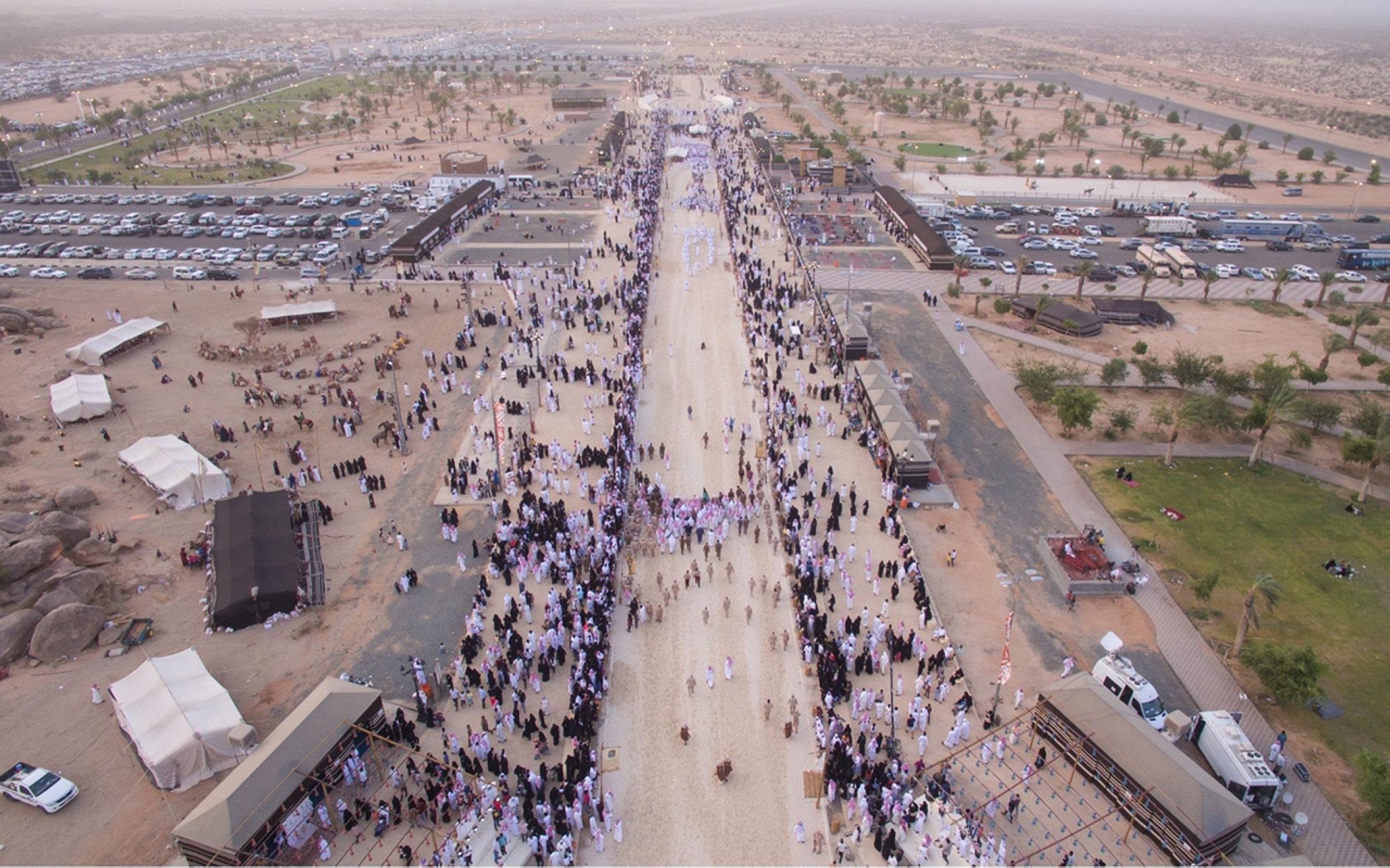 Aerial photo of Souk Okaz in Taif. (SPA)