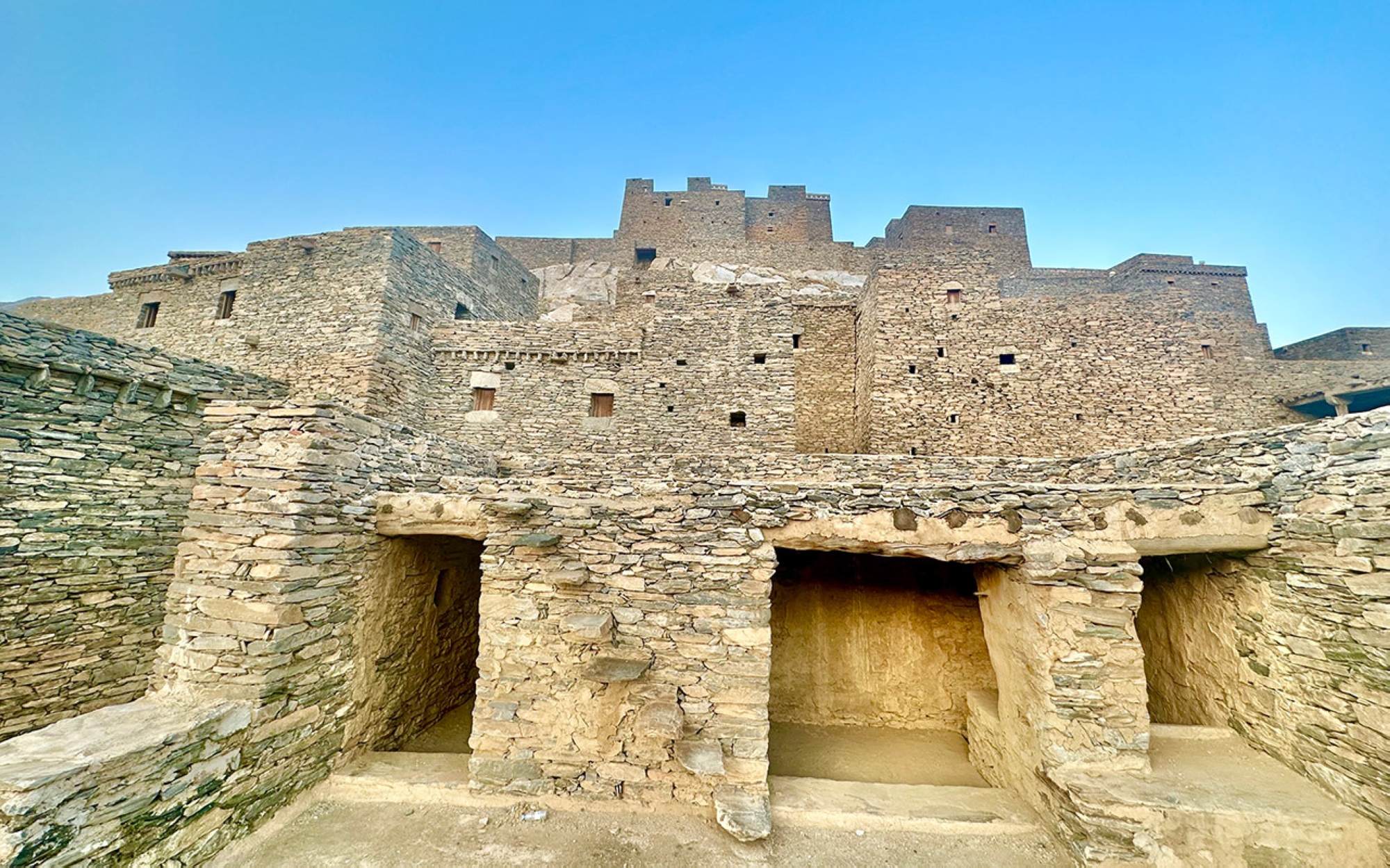 Dhi Ayn archaeological village, one of al-Bahah&#039;s historical sites. (Saudipedia)