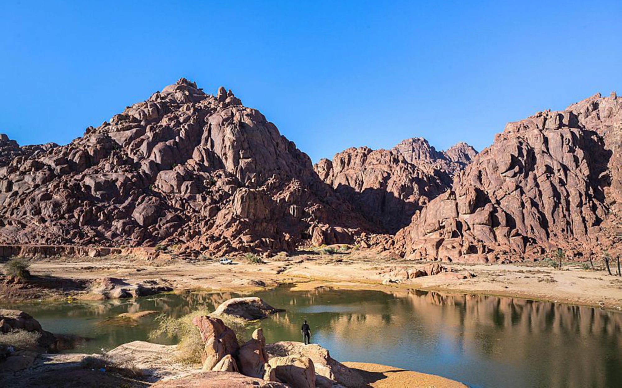 Image of Aja and Salma Mountains in Hail Province. (SPA)