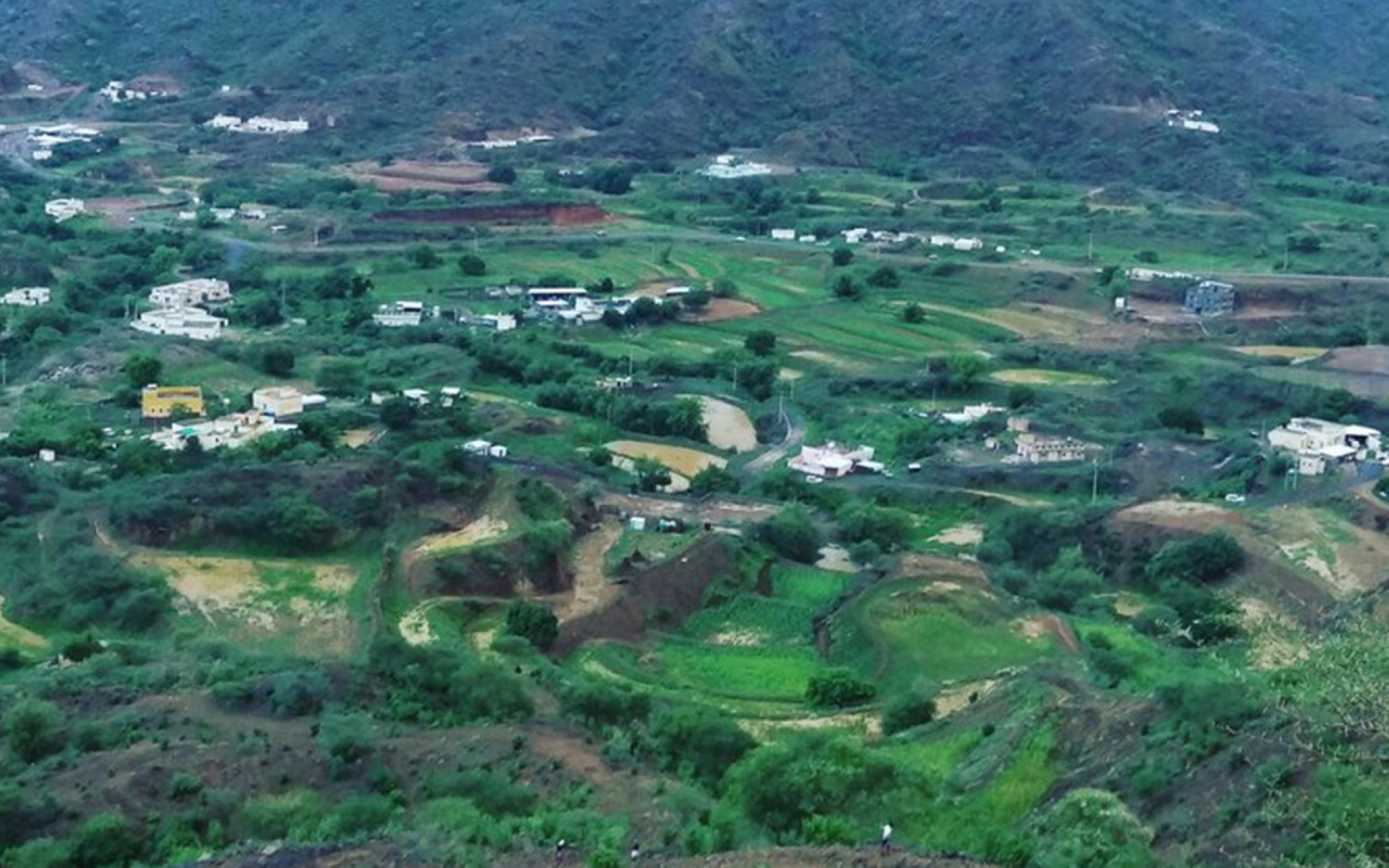 Aerial image of Harub Governorate. (King Abdulaziz Foundation)