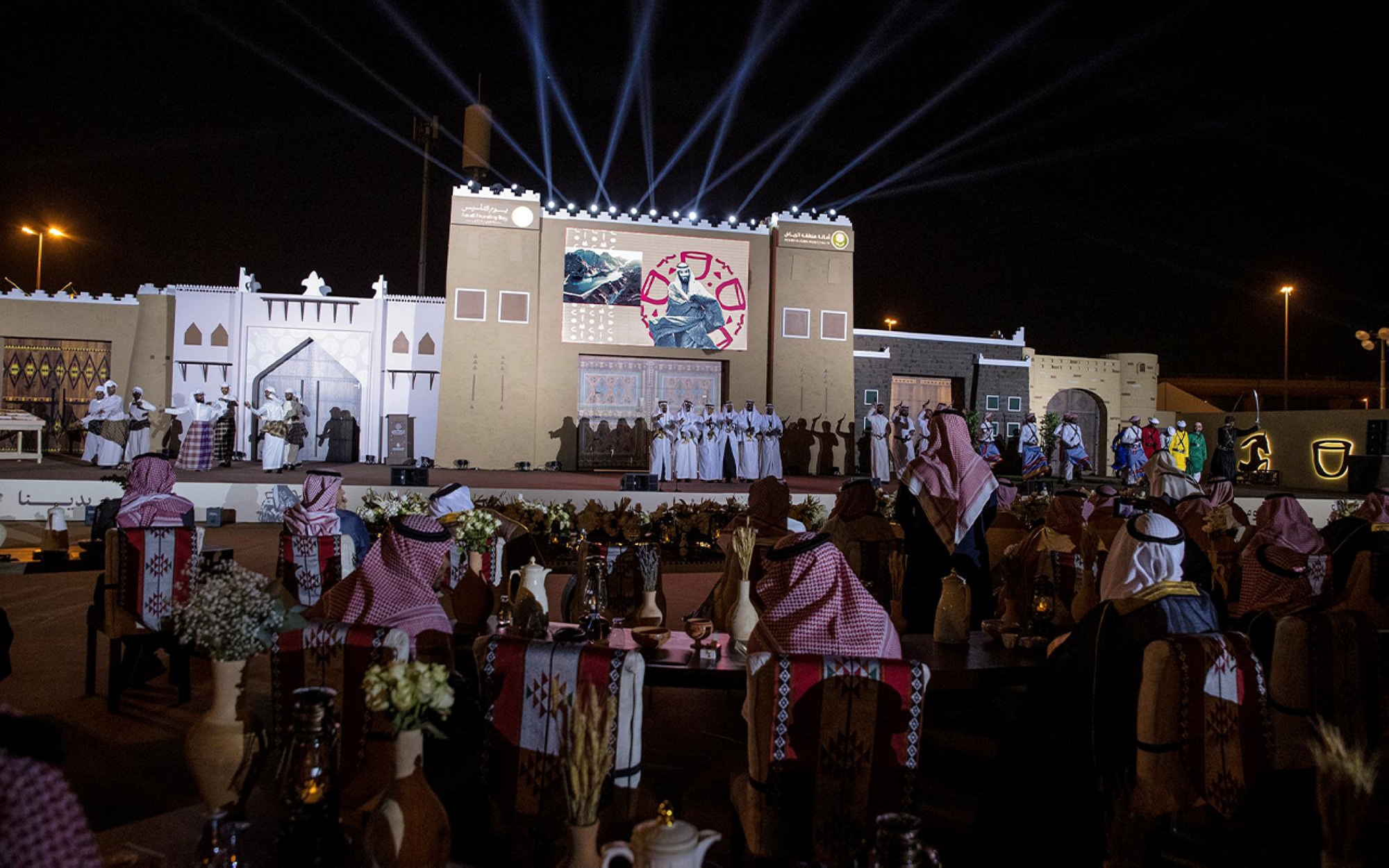 A glimpse of the Riyadh Province Municipality&#039;s celebrations of Founding Day. (SPA)