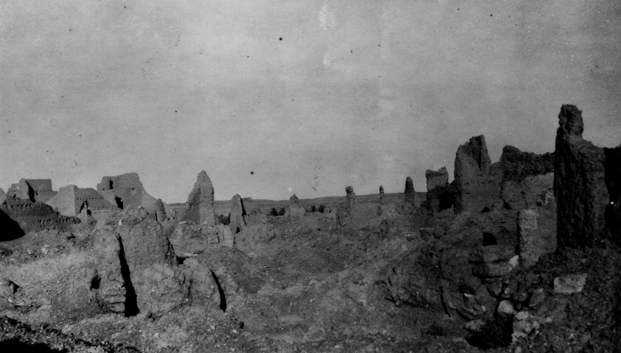 A historical picture of Diriyah, Philippi, 1917. (King Abdulaziz Foundation for Research and Archives (Darah))