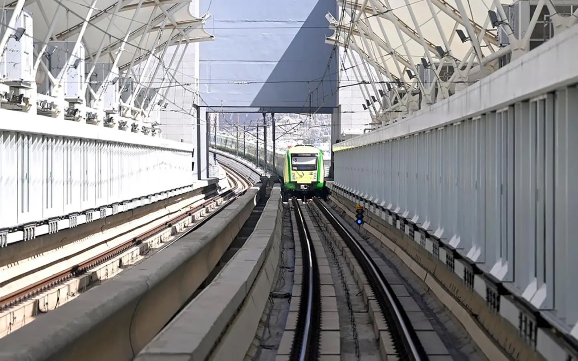 Al-Mashaaer al-Mugaddassah Metro Line connecting to the Holy Sites in Makkah al-Mukarramah. (SPA)