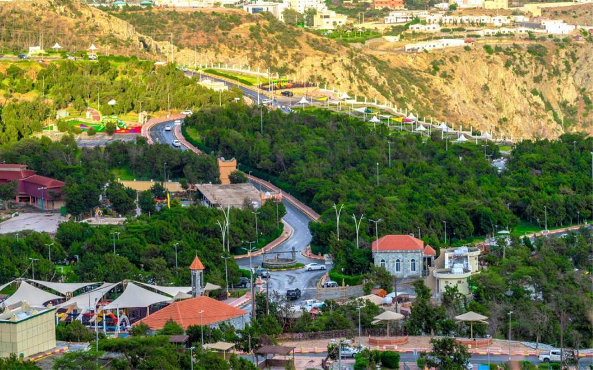 Raghadan Forest overlooking Tihama plains in al-Bahah City. (SPA)