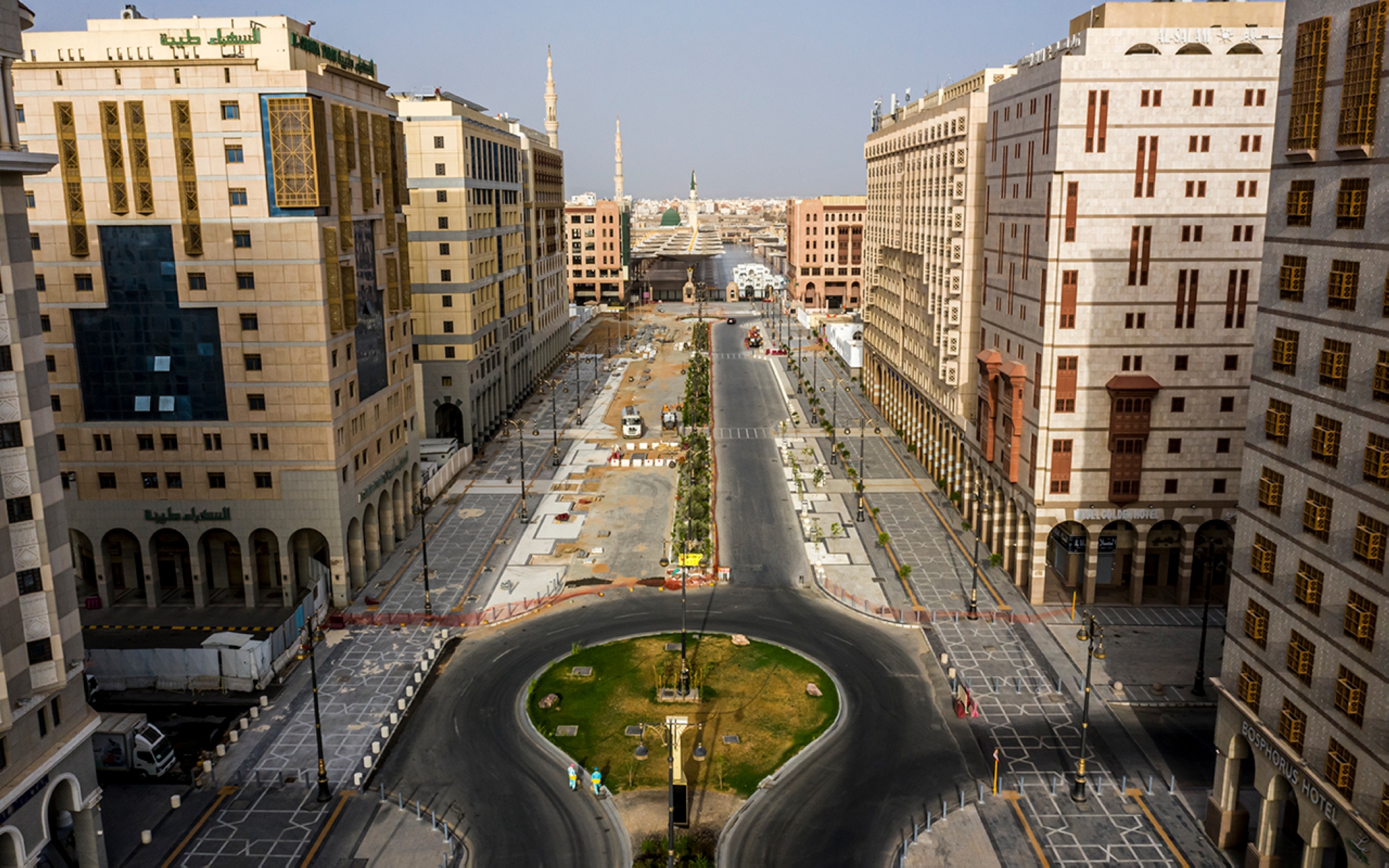 Activities of al-Salam Street Project in al-Madinah al-Munawwarah. (Media Center for al-Madinah al-Munawwarah Region Development Authority)