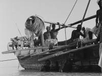 An old photo documenting the shipmaster profession to manage and lead ships in the sea (Darah).