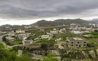 An aerial view of al-Mandaq Governorate in al-Baha Province. (SPA)