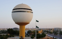 The water tower in Buraydah City in al-Qassim Province. (Saudipedia)