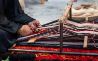 Weaving al-Sadu is one of the traditional industries in the Kingdom. (SPA)