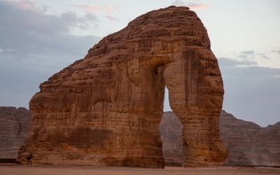 Elephant Mountain in AlUla. (Saudipedia)