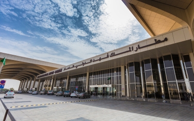 Gate of King Fahd International Airport in Dammam. (SPA)