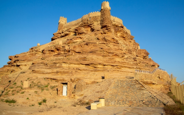 Zaabal Castle is a historical and tourist landmark in Sakaka, Al-Jawf. (Saudipedia)