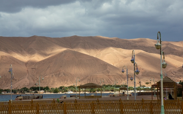 Prince Fahd Bin Sultan Marine Park in Haql Governorate, Tabuk Province. (SPA)