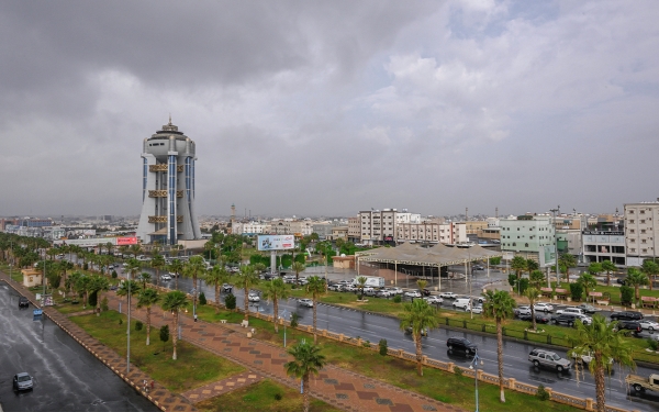 The Water Tower in the center of Khamis Mushait Governorate, Aseer Province. (SPA)