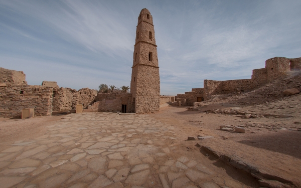 Omar ibn al-Khattab Mosque, one of the most important historical mosques in the Kingdom in Dumat al-Jandal Governorate. (SPA)