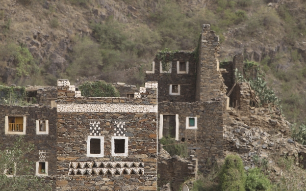 An archaeological house in Rijal Almaa, Aseer Province. (Saudipedia)