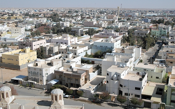 One of the neighborhoods in Arar City, the Northern Borders Province. (King Abdulaziz Foundation)