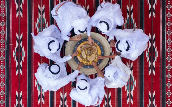 Al-Mashghoutha is one of the dishes served on occasions to guests in Al Namas. (Ministry of Culture)