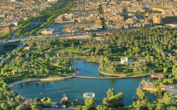 Bodies of water in Salam Park in Riyadh. (SPA)