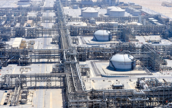 An aerial picture of the Manifa offshore field, north of Dhahran. (SPA)