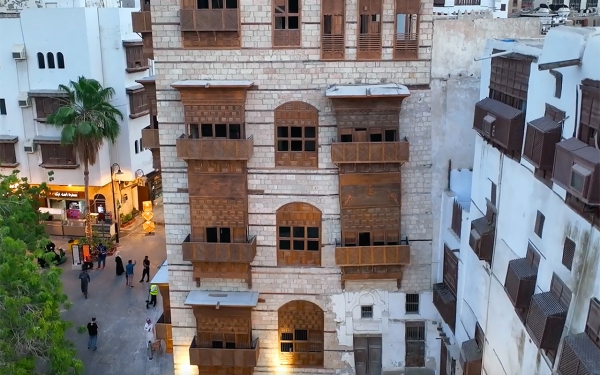 One of the ancient buildings in Historic Jeddah. (Saudipedia)