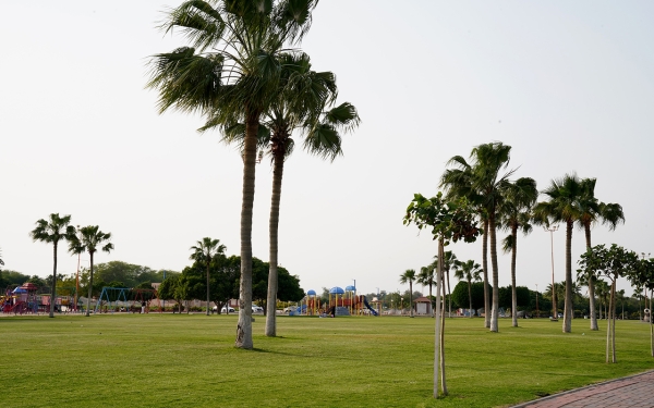 Al-Nakheel Beach Park in Jubail Governorate, Eastern Province. (Saudipedia)