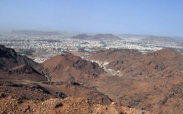 Mount Wurquan, southwest of Madinah Province. (SPA)