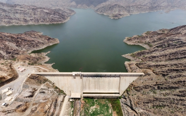 Aerial image of Baish Valley Dam. (SPA)