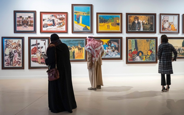 A picture from the Diriyah Biennale for Contemporary Art in the Jax District. (SPA)