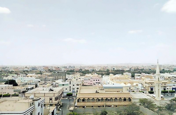 Aerial image of Ahad Rufaydah Governorate in Aseer Province SPA (King Abdulaziz Foundation for Research and Archives (Darah))