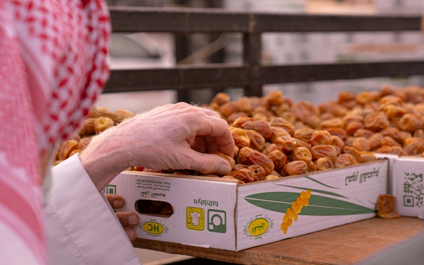 Sukkari dates at the Buraydah Date Festival in al-Qassim Province. (Saudipedia)