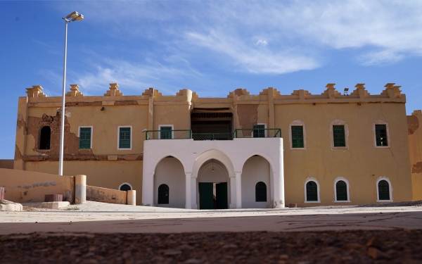 The interior of King Abdulaziz Palace in al-Kharj. (King Abdulaziz Foundation for Research and Archives)