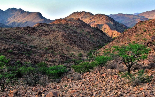 Shamanseer Mountain in al-Kamil Governorate, Makkah al-Mukarramah Province. (SPA)