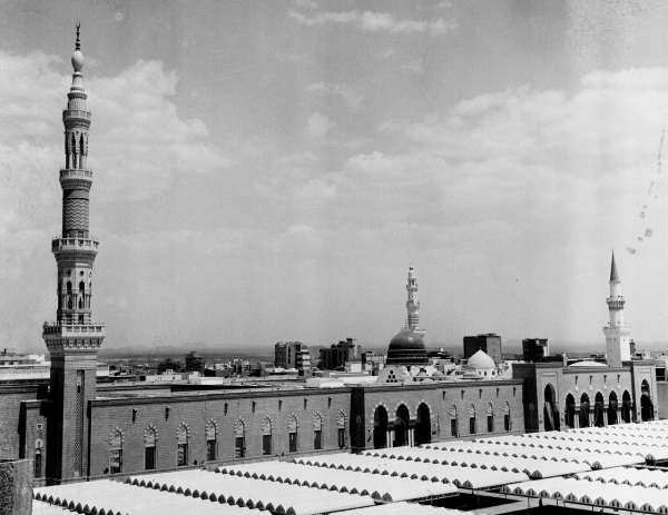 The second Saudi expansion of the Prophet&#039;s Mosque in al-Madinah al-Munawwarah. (SPA)