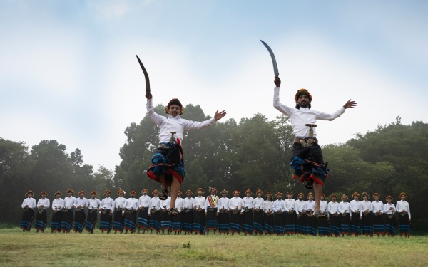 <i>Al-Qazoui</i> is traditional heritage in the south of the Kingdom. (The Ministry of Culture)