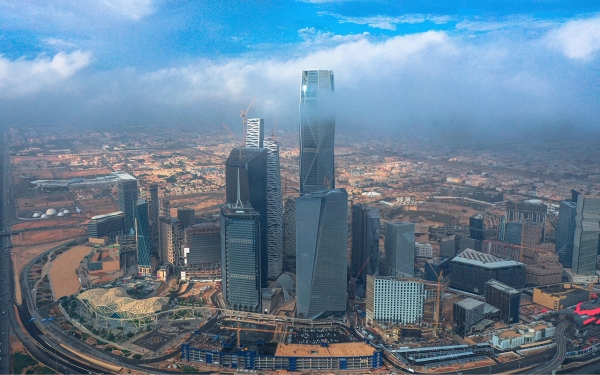 Aerial photo of King Abdullah Financial District in Riyadh. (SPA)