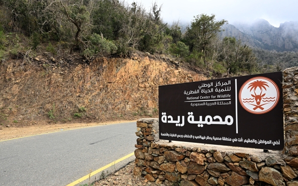 Entrance to Raydah Natural Reserve, about twenty km from Abha City in Aseer Province. (SPA)