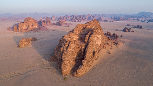 Aerial image of Hisma Plateau. (SPA)