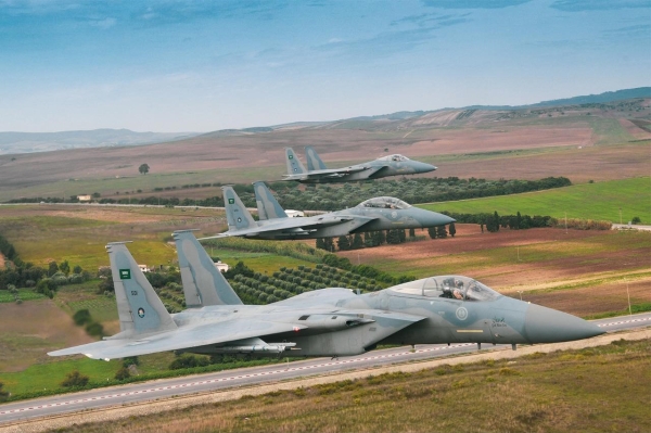 A group of Saudi fighter jets. (SPA)