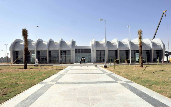 Prince Sultan bin Abdulaziz International Airport building under construction. (SPA)