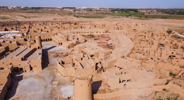 Aerial view of al-Khabra Historical Village. (SPA)