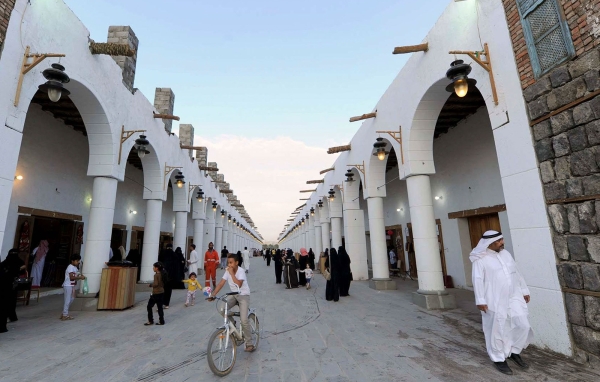 The corridor and markets of Madinah Heritage District. (SPA)