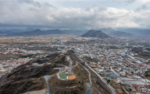 Aerial photo of Mahayil Aseer. (SPA)