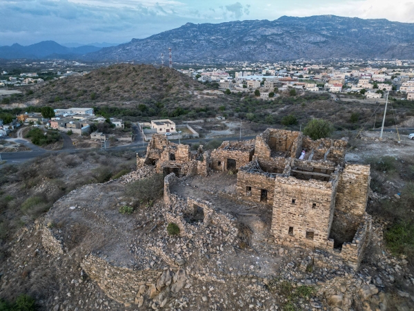 An aerial view of al-Aridah Governorate. (Saudipedia)