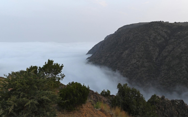 Jabal al-Majaz is one of the Sarawat mountains in Aseer Province. (SPA)