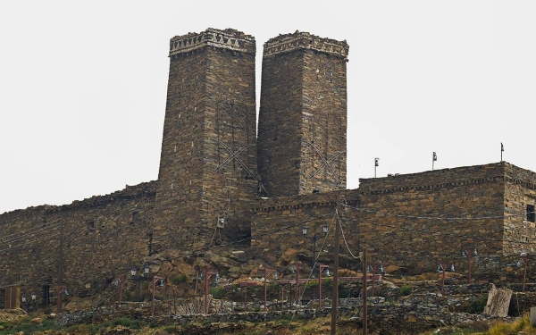 Al-Malad archaeological castle in al-Bahah City, southwest of the Kingdom. (Saudipedia)